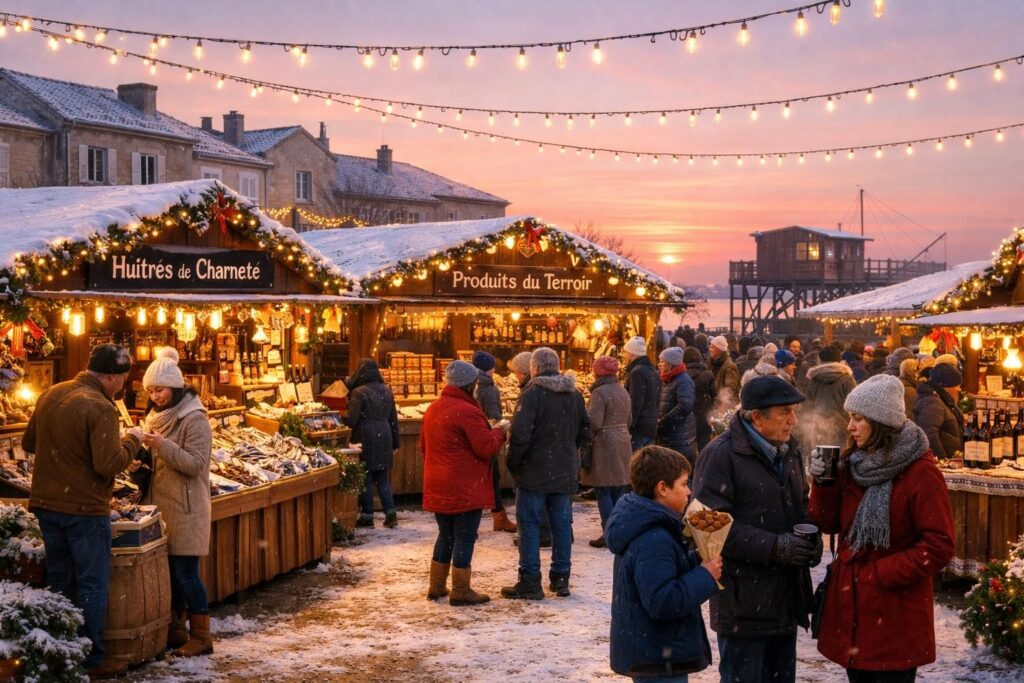 découvrez les marchés et marchés de noël en charente-maritime : artisanat, gastronomie locale et ambiance festive pour des moments magiques en famille.